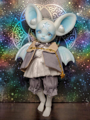 Snowdrop [Frappzilla Bloom Sockjuice Bat with Echo Seaglass Faceplate (White)]